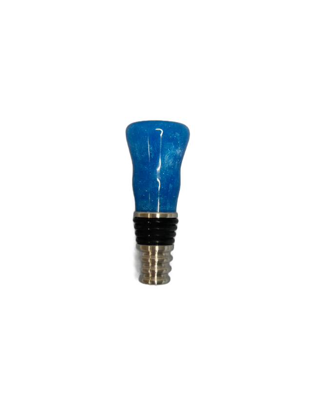 Carribbean Blue Bottle Stopper